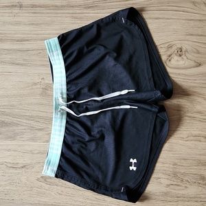 Black and Teal Under Armour Shorts